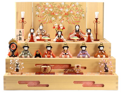 木村一秀作のかわいすぎる十人飾り＆十五人飾りの雛人形